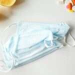 face masks on white background