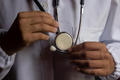 stethoscope in doctor hands