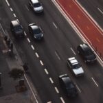 vehicles on road